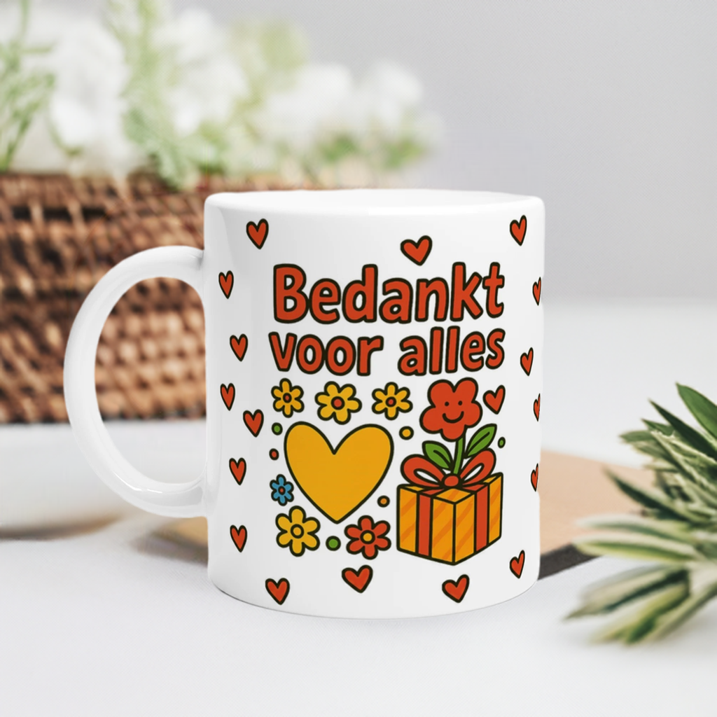 Bedankt voor alles Mok – Origineel bedank cadeau